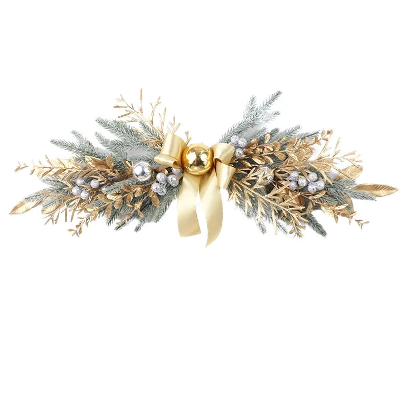 Gold & Sage Christmas Wreath, Pinecone Wreath, Swag or Garland