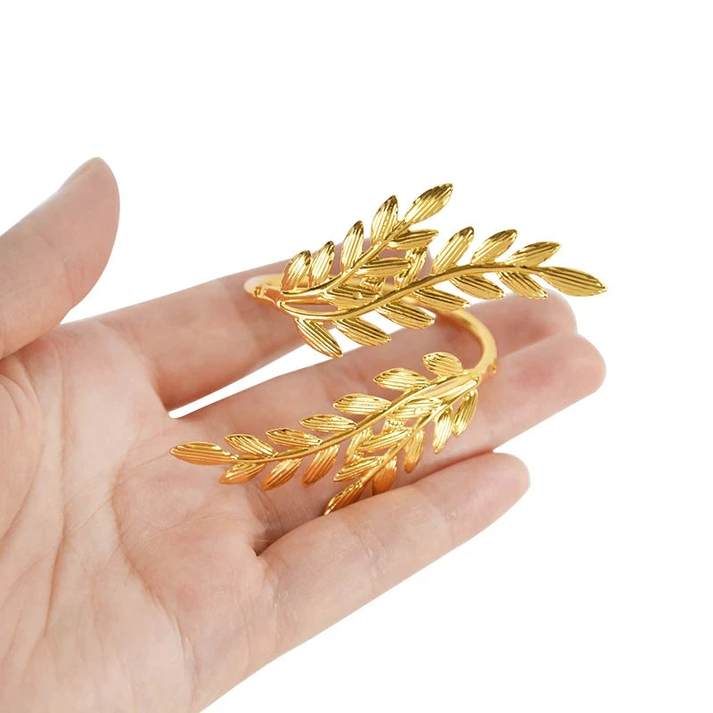 Gold Leaf Napkin Rings, Set of 6 or 12