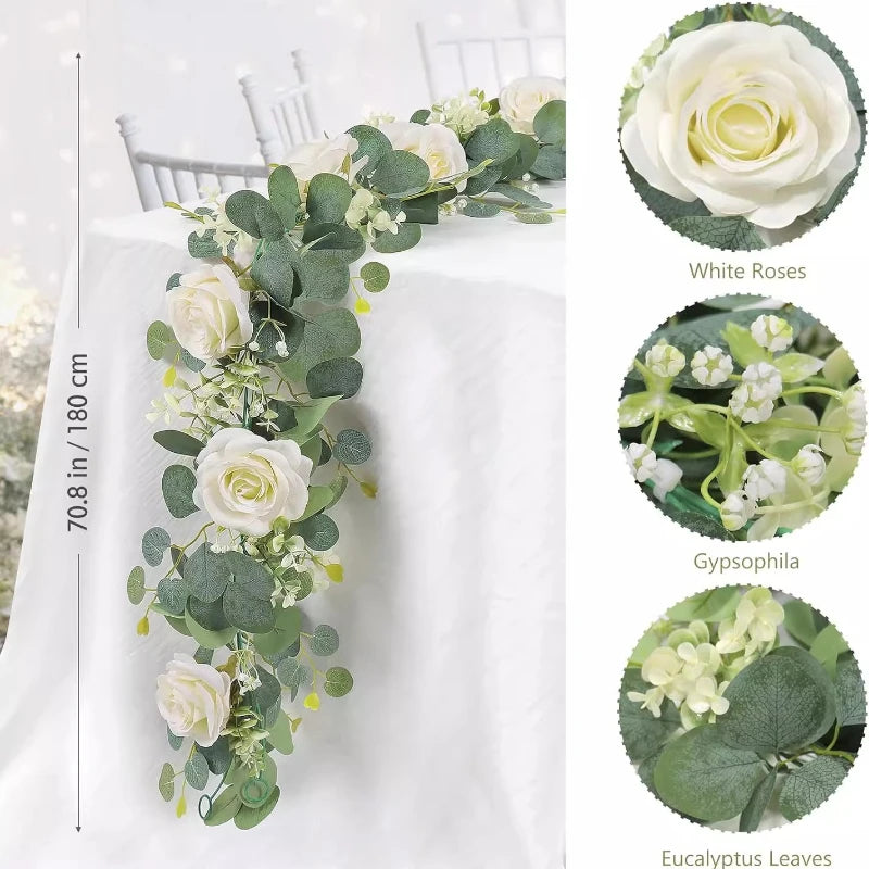 Artificial Eucalyptus Garland, 180cm product photo 2