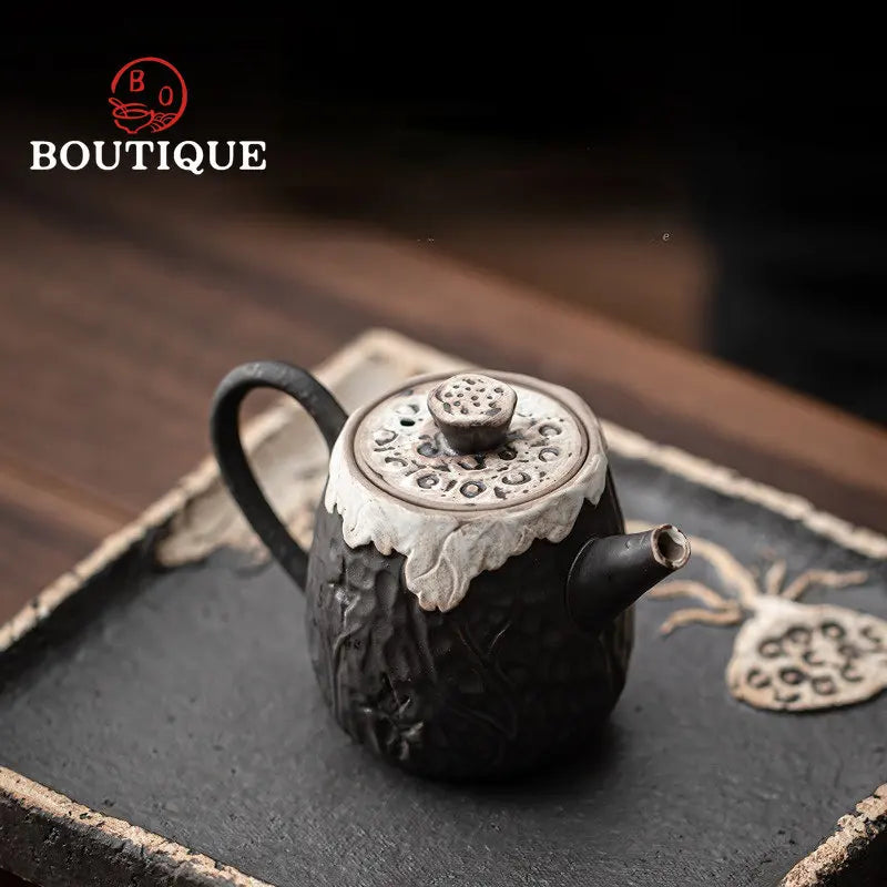 Wabi Sabi Teapot, Handmade Ceramic Tea Pot (160ml)
