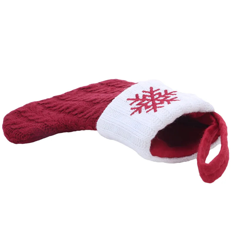 Mini Initial Christmas Stocking, Knit Letter Stocking Ornament