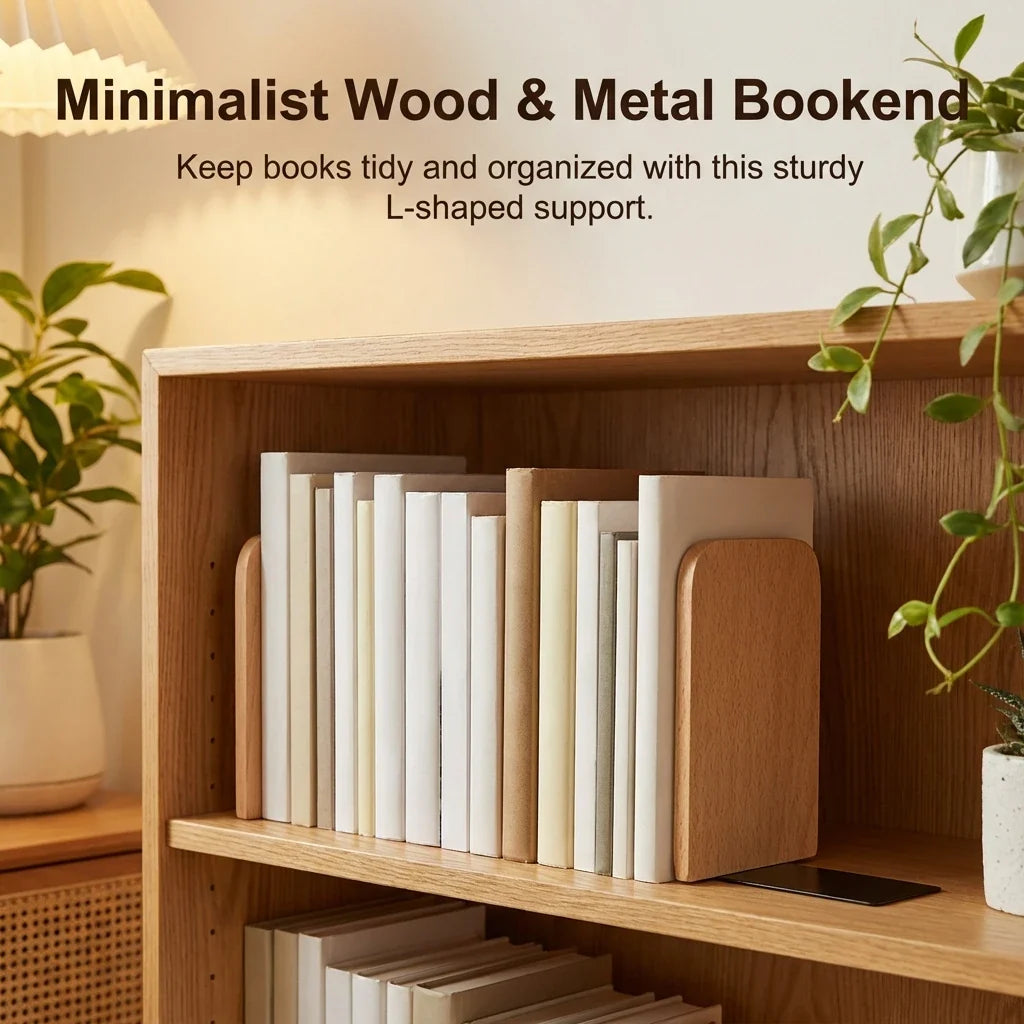 Black Walnut Solid Wood Bookends product photo 6