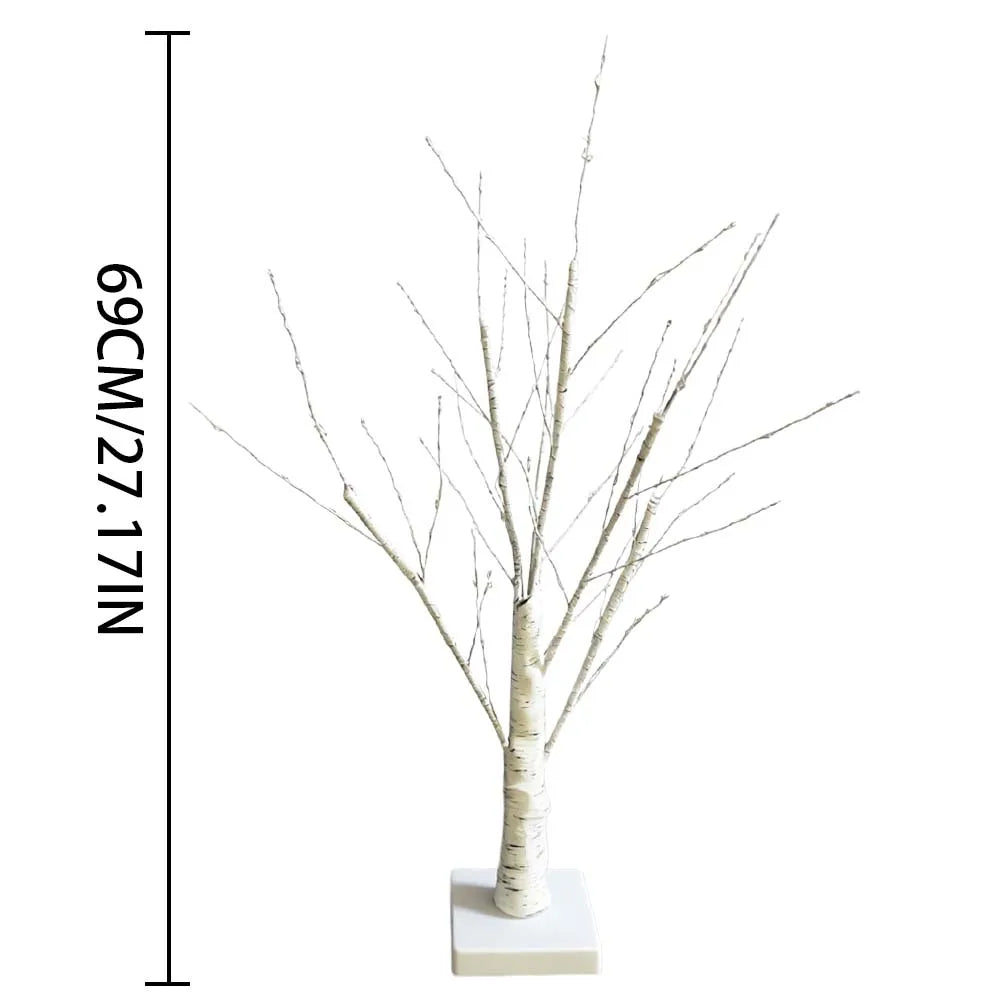Lighted Birch Tree, 144 LED Warm White Tabletop Tree Light