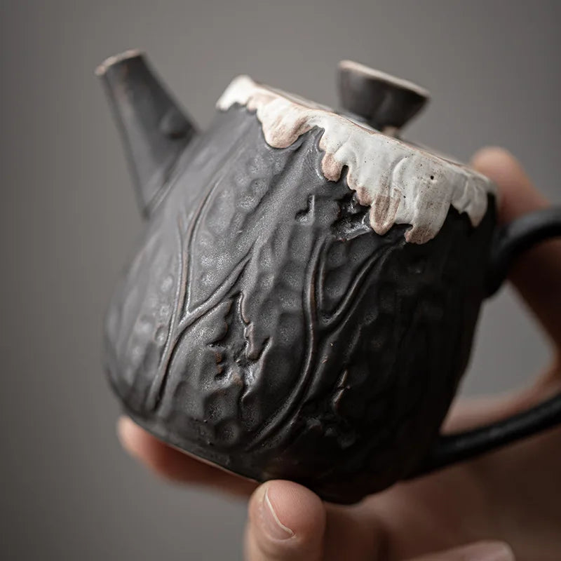 Wabi Sabi Teapot, Handmade Ceramic Tea Pot (160ml)