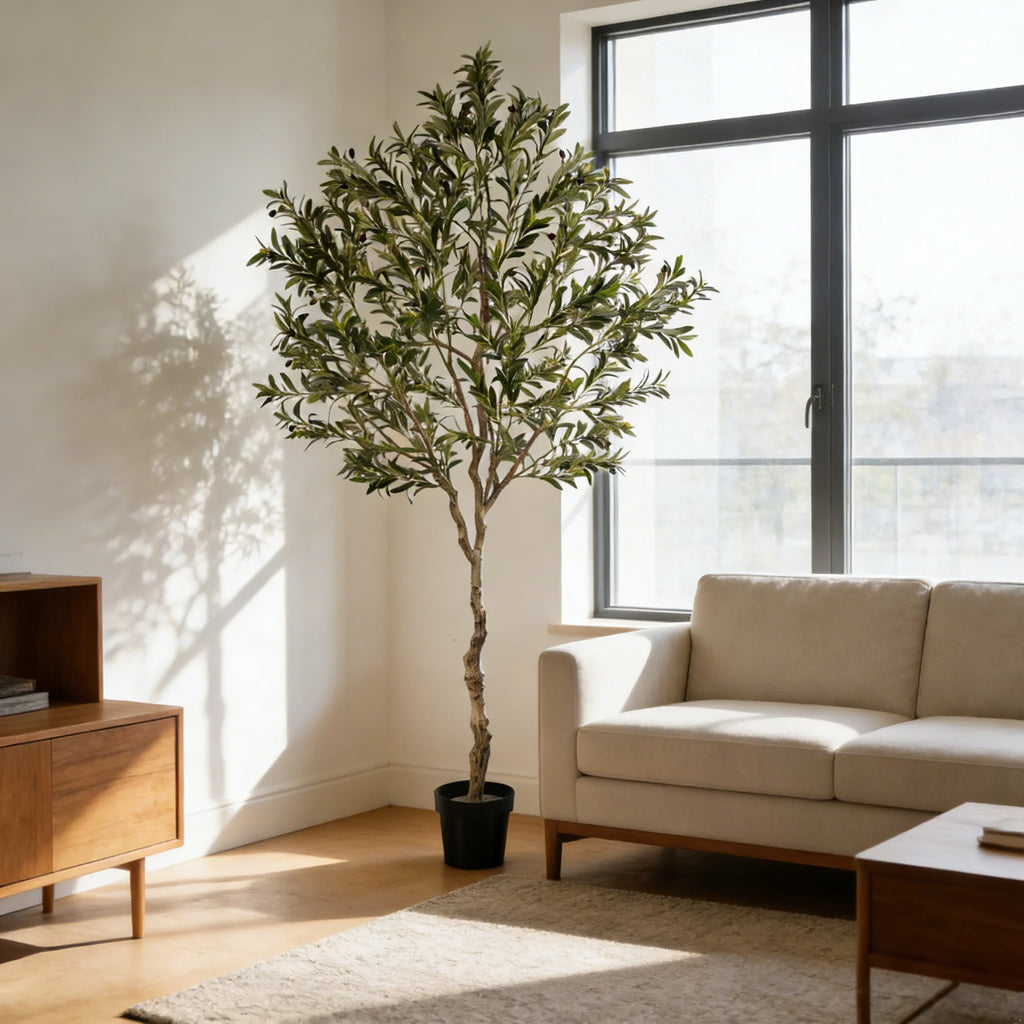Faux Olive Tree, Artificial Potted Olive Tree