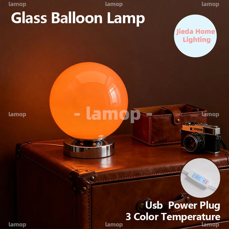 Vintage Style Glass Table Lamp product photo 1