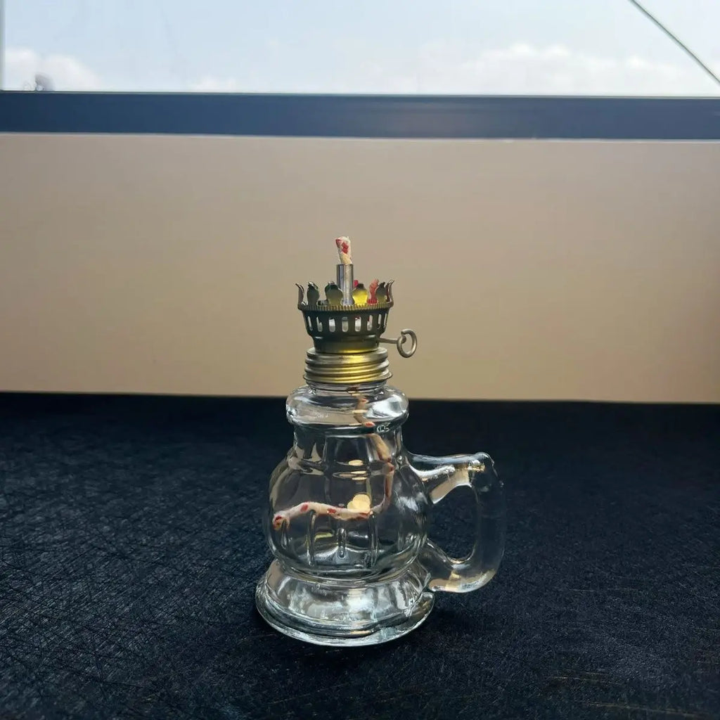 Vintage Glass Oil Lamp Lantern product photo 4