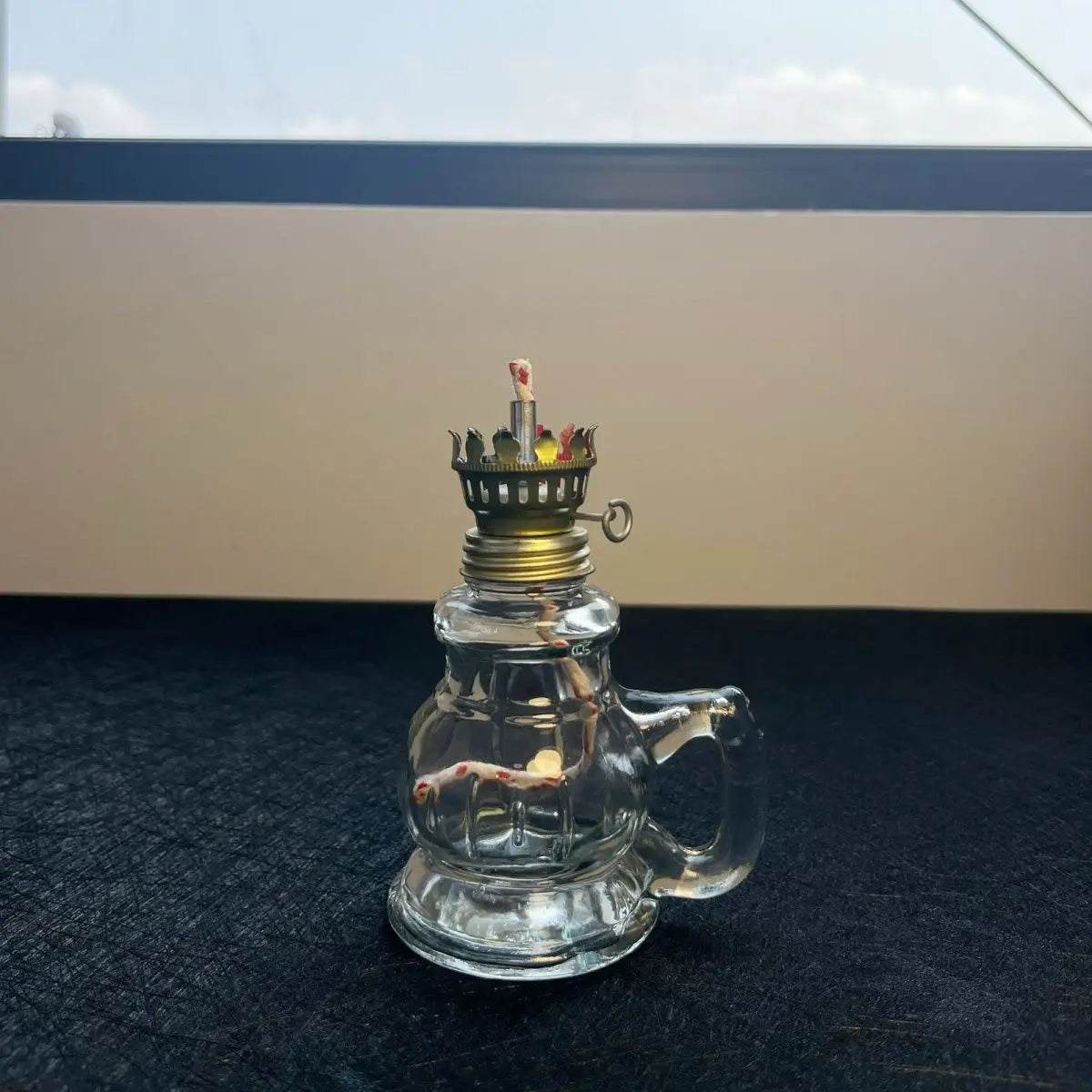 Vintage Glass Oil Lamp Lantern product photo 4