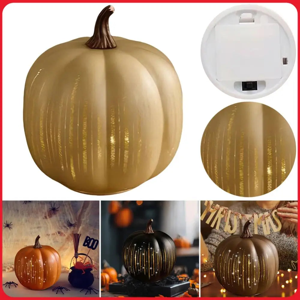Glimmer Pumpkin Lamp, Twinkling LED Fall Pumpkin Light