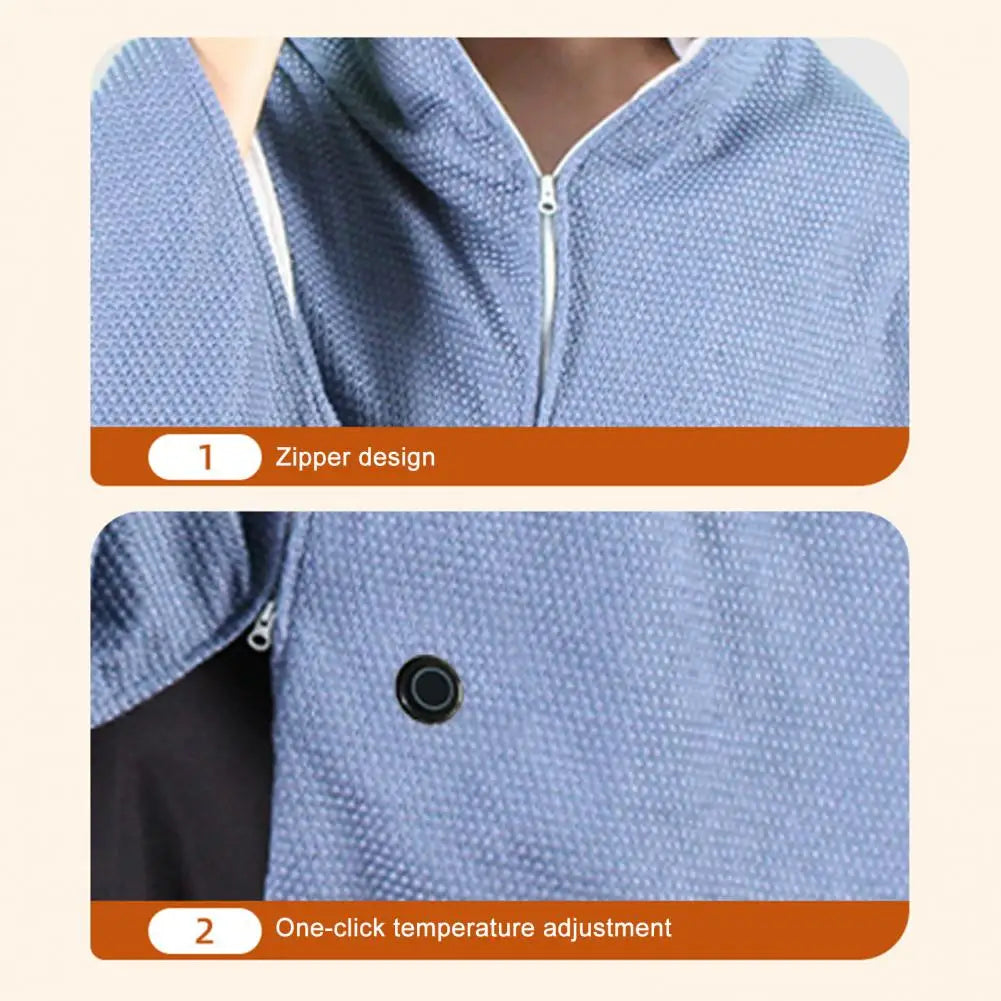 Heated Hooded Wrap, USB Warming Shawl Blanket