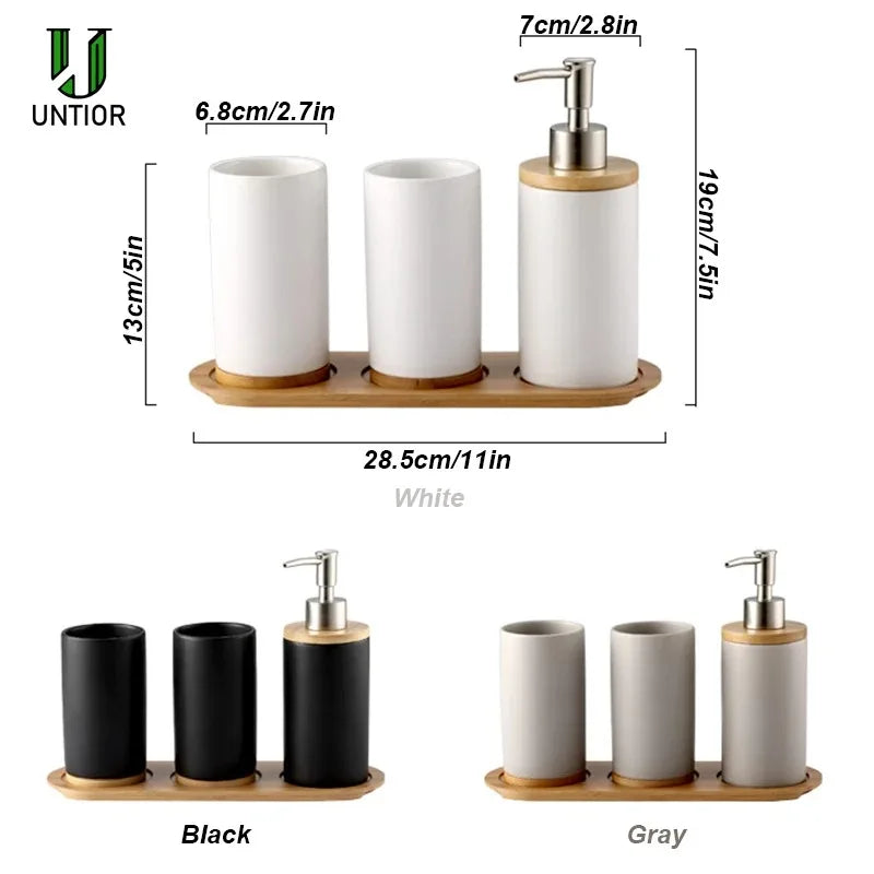 Ceramic Bathroom Accessory Set product photo 6