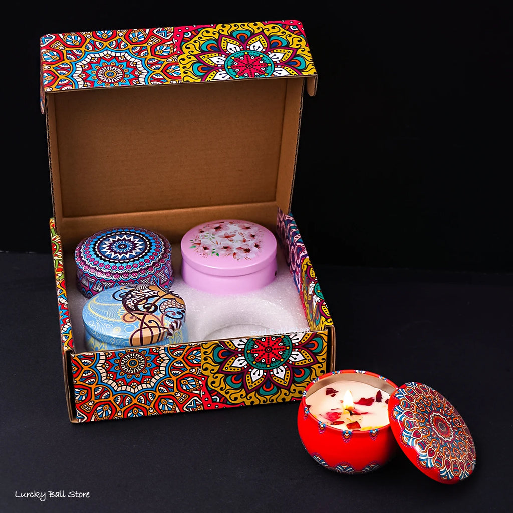 Crystal & Dried Flower Soy Candle Set product photo 6