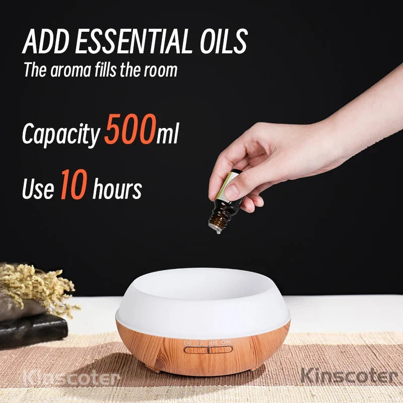 500ml Wood Grain Aroma Diffuser product photo 5