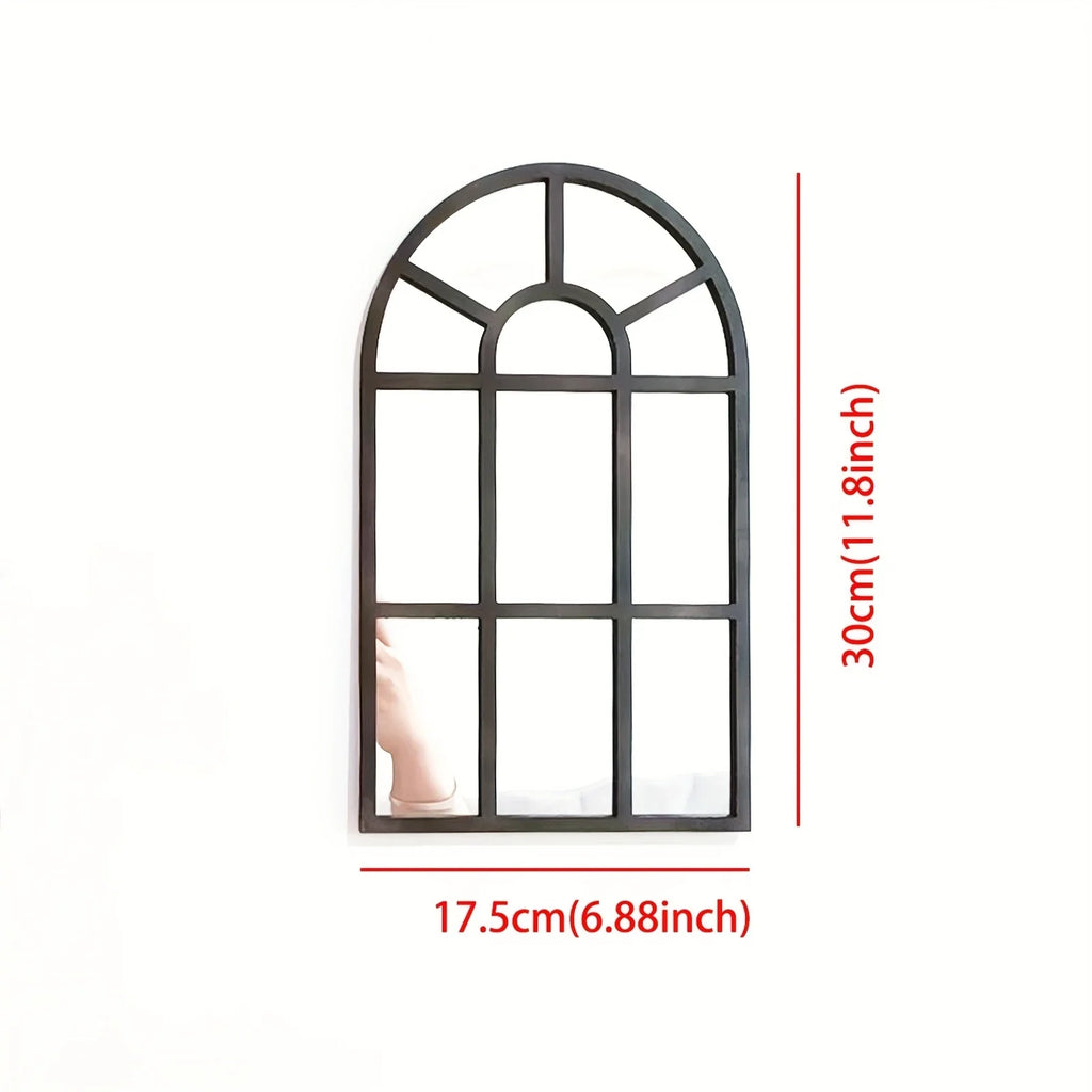 Arched Windowpane Wall Mirror product photo 6
