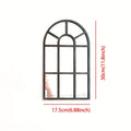 Arched Windowpane Wall Mirror product photo 6