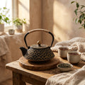 Warmwood cover - Cast Iron Teapot, Japanese Tetsubin