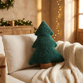 Warmwood cover - Christmas Tree Pillow, Plush Tree-Shaped Throw Cushion