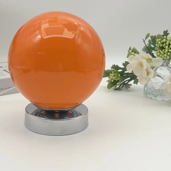 Glass Balloon Table Lamp in orange