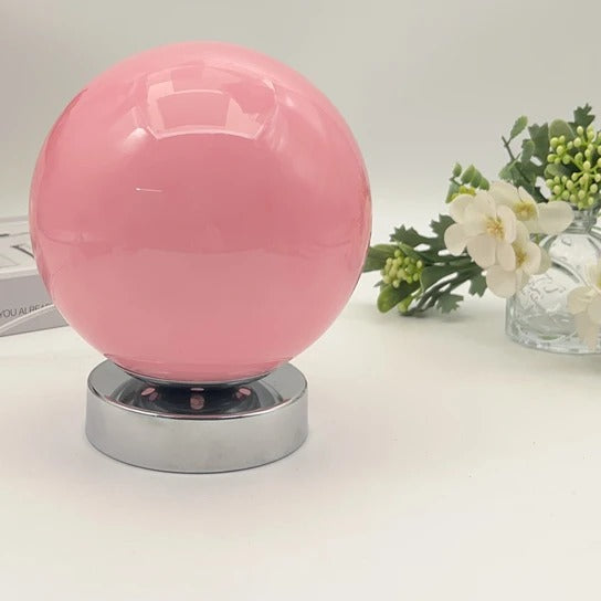 Glass Balloon Table Lamp in pink