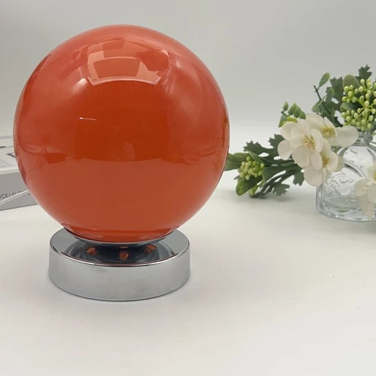 Glass Balloon Table Lamp in red