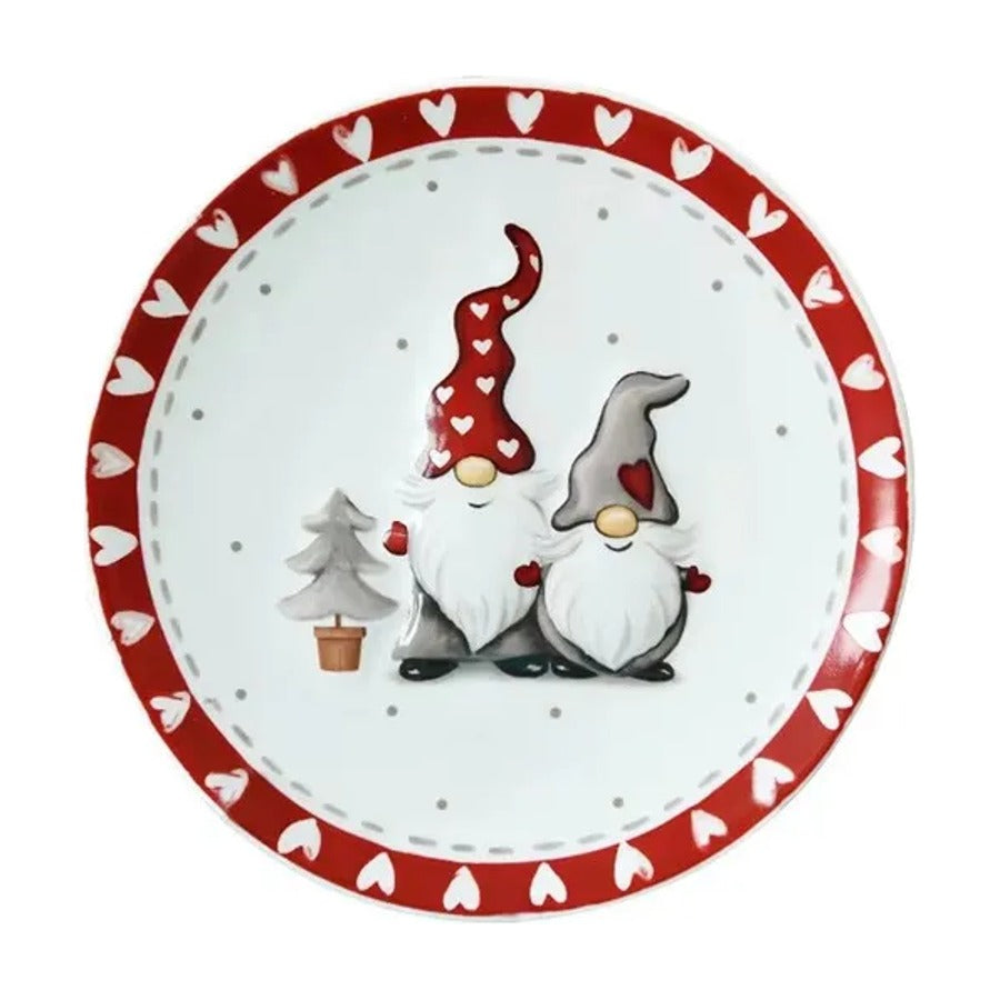 Gnome ceramic 8-inch plate