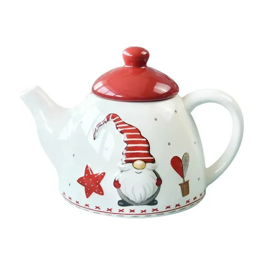 Gnome ceramic teapot