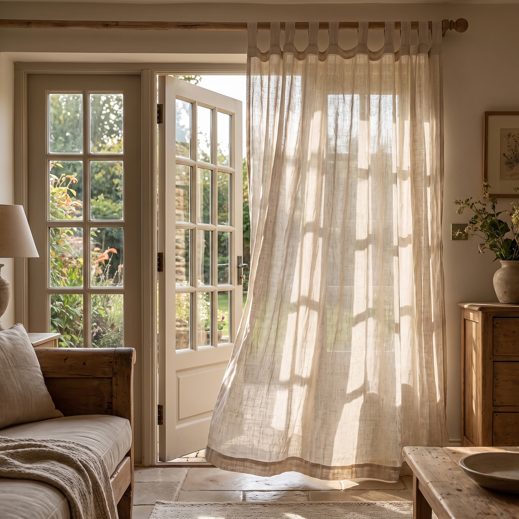 Linen Tab Top Curtain