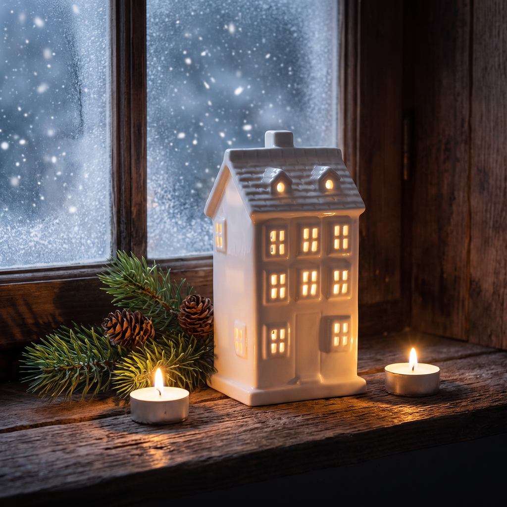 Light Up Ceramic House