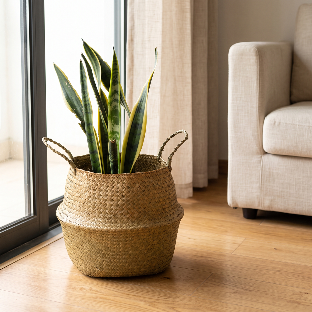 Seagrass Basket Planter