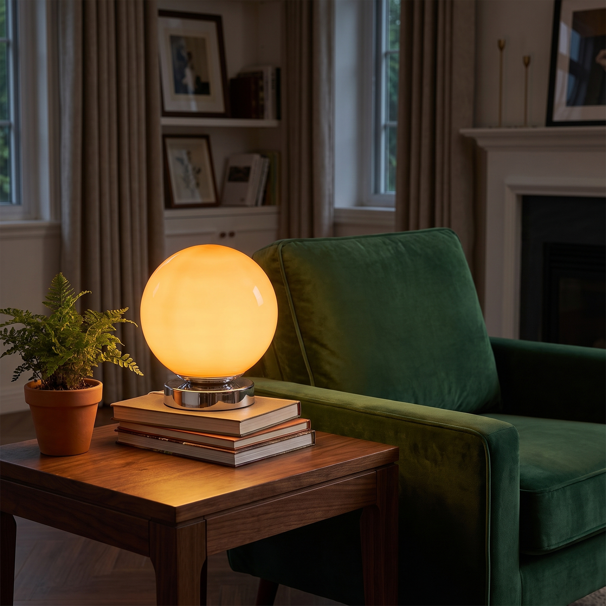 Vintage Glass Table Lamp