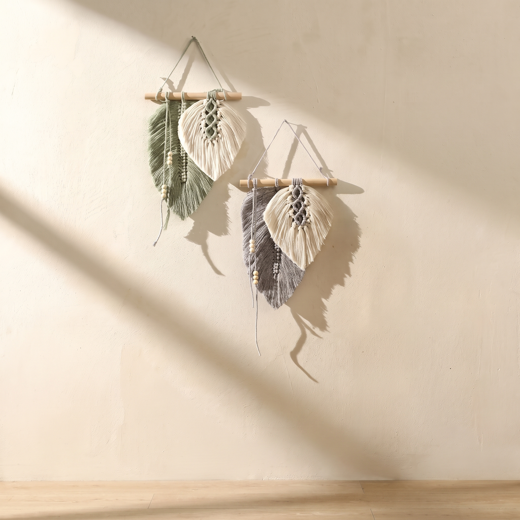 Macrame Leaf Wall Hanging