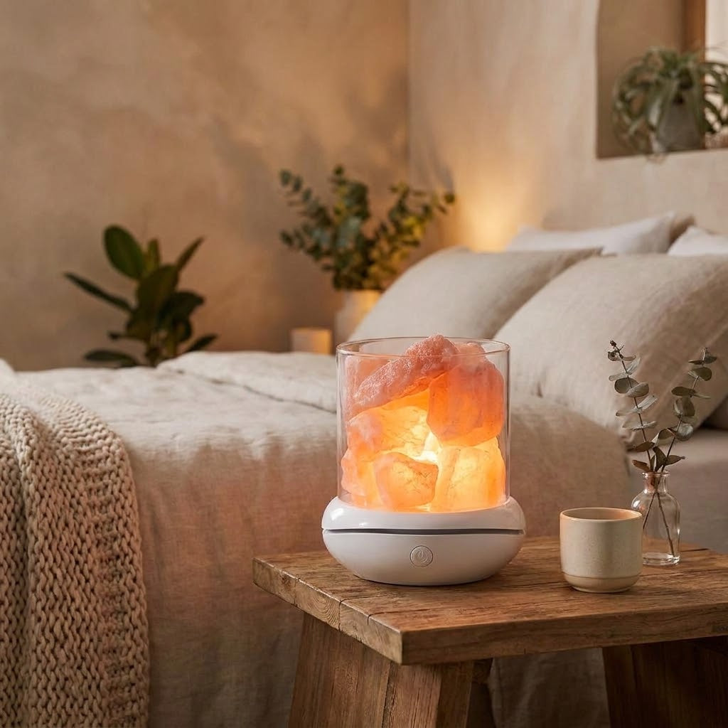 Warmwood cover - Himalayan Salt Lamp, USB Crystal Night Light