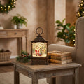 Warmwood cover - Swirling Snow Globe Lantern, Lighted Christmas Scene