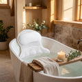 Warmwood cover - Spa Bath Pillow, 4D Mesh Bathtub Headrest with Suction Cups